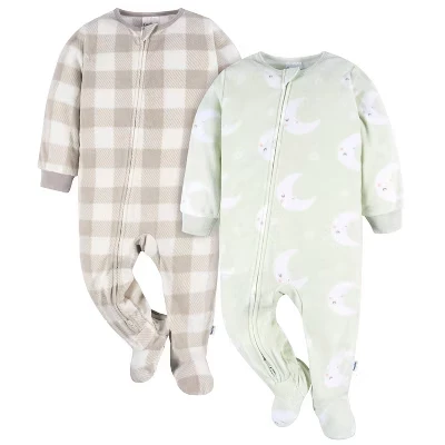 Детские пижамы Gerber Neutral, 2 шт., лунный принт
