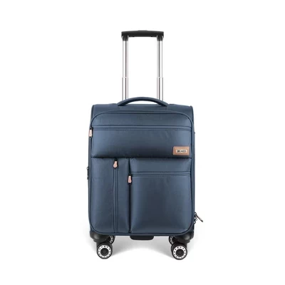 New York XPress XJ 1901,20 дюйма / 26 дюймов / 30 дюймов, легкий чемодан на колесиках с мягкой обивкой, с ЗАМКОМ TSA и двойными вращающимися колесами, для мужчин и женщин, синий