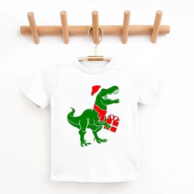 Молодежная футболка с коротким рукавом Dino Present белая