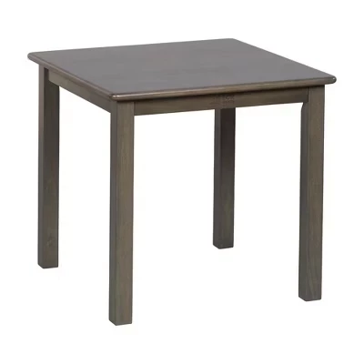 Детский стол ECR4Kids 61×61 см с ножками 56 см, серый