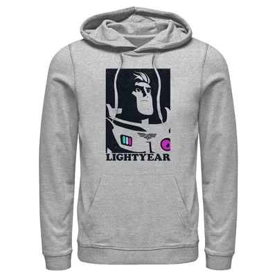 Мужское худи Toy Story Lightyear Базз, серый меланж