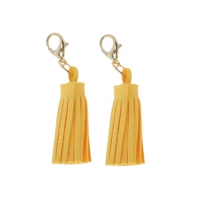 Украшение для шнурков Unique Bargains кисточки, пара, желтые