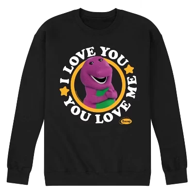Мужской свитшот Mattel Barney I Love You, черный
