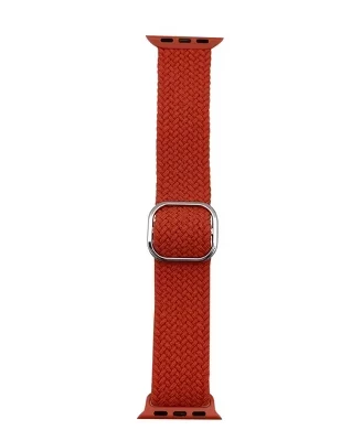 Однотонный плетеный ремешок Solo Loop для Apple Watch оранжевого цвета