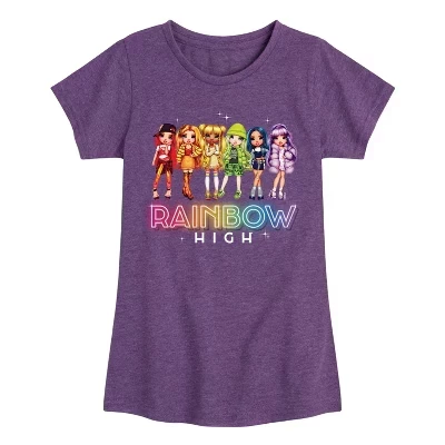 Приталенная футболка Character Group с коротким рукавом и графическим рисунком heather purple