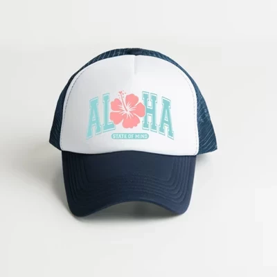 Aloha State of Mind Цветочная шапка дальнобойщика из пенопласта для взрослых многоцветная
