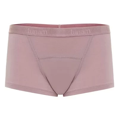 Женское нижнее белье Tencel Cheeky Brief с легким впитывающим эффектом, защищающее от протечек, розовое