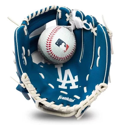 Детский набор MLB Los Angeles Dodgers: перчатка и мяч