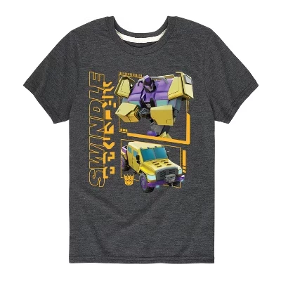 Детская футболка Transformers Swindle, серый меланж
