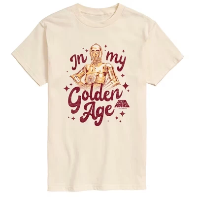Мужская футболка с коротким рукавом Golden Age с графическим рисунком кремового цвета