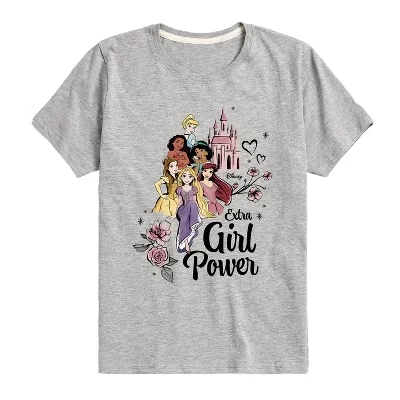 Спортивная футболка с коротким рукавом Extra Girl Power с графическим рисунком heather