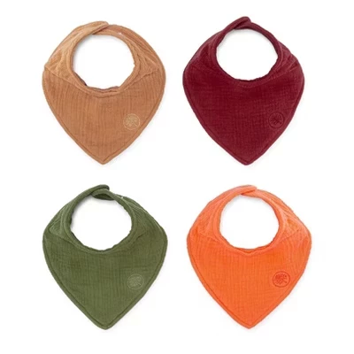 Муслиновые слюнявчики Parker Baby Co., 4 шт., песочные