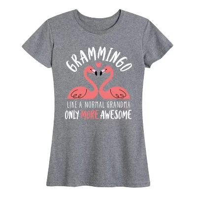 Women's -  - Grammingo Short Sleeve Graphic T-Shirt heather grey