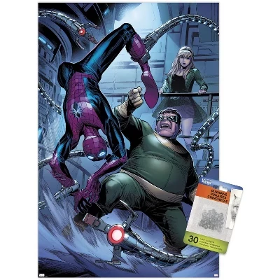 Marvel Comics - Человек-паук, Доктор Осьминог - Заговор клонов # 2 Настенный плакат без рамки с прозрачными кнопками в комплекте