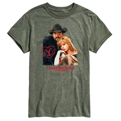 Мужская футболка Rip And Beth Montana Valentine с коротким рукавом и рисунком, зеленая