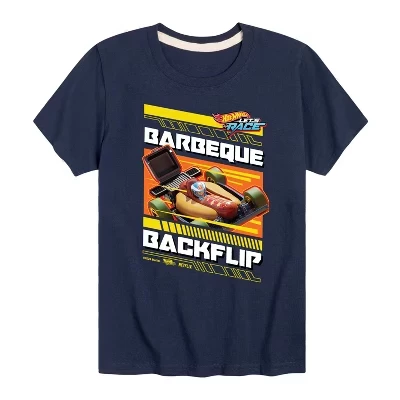 Детская футболка Hot Wheels BBQ Backflip, темно-синяя
