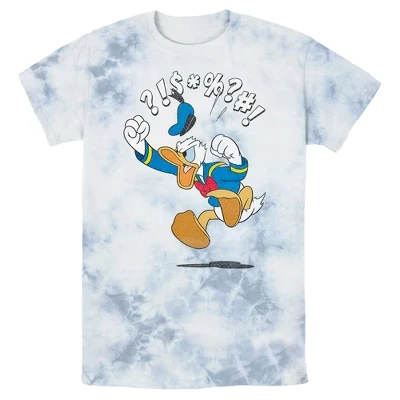 Мужская футболка Mickey & Friends Donald Duck Angry Jump с кислотной стиркой