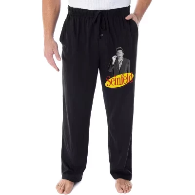 Мужские пижамные брюки Seinfeld, Крамер, черные