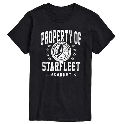 Мужская футболка Star Trek Property of Starfleet, черная