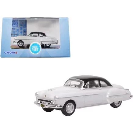 1950 Oldsmobile Rocket 88 Coupe Темно-серого цвета с черным верхом в масштабе 1/87 (HO), изготовленная на заказ компанией
