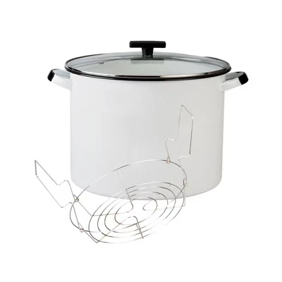 Кастрюля для консервирования Granite Ware 20 л, белая
