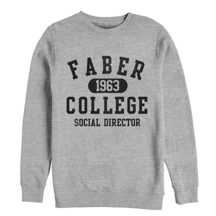 Мужской свитшот Animal House Faber College, серый меланж
