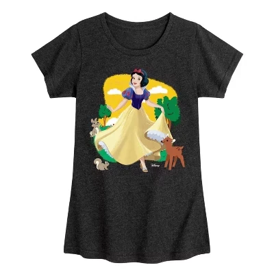 Детская футболка Disney Princess Белоснежка, черная
