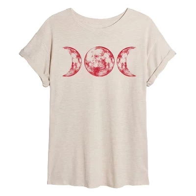 Женская футболка Scarlet Red Moon с объемным рисунком birch