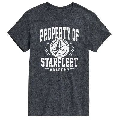 Мужская футболка Star Trek «Property of Starfleet», меланж