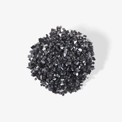 Каминная яма Fire Glass Камни из закаленного стекла для каминных принадлежностей черного цвета
