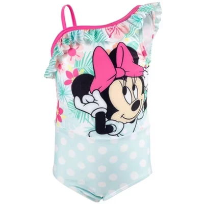 Детский слитный купальник Disney Minnie, светло-голубой