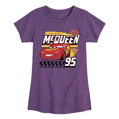 Приталенная футболка с коротким рукавом и графическим принтом Lightning McQueen, украшенная наклейкой