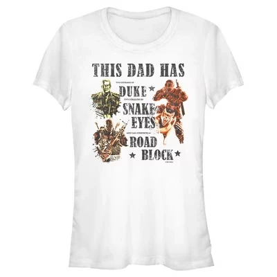 Футболка для девочек-подростков G.I. JOE This Dad Has, белая
