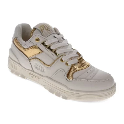 Мужские кроссовки M100 Low Metallic из натуральной кожи премиум-класса на шнуровке белого цвета