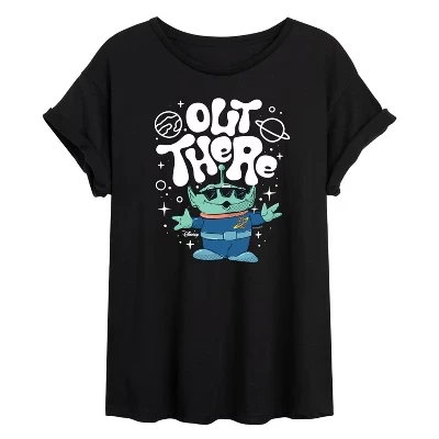 Женская футболка Toy Story Aliens Out There, черная