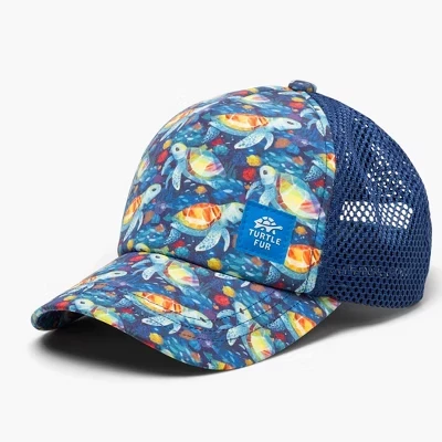 Бейсболка Kids Quest Adjustable Trucker Hat - Бейсболка из мягкой сетки сзади синего цвета