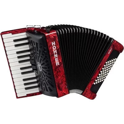 Аккордеон Hohner Bravo II 48, красный