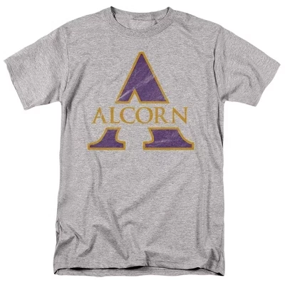 Мужская официальная футболка Alcorn State University из потрепанной начальной школы athletic heather