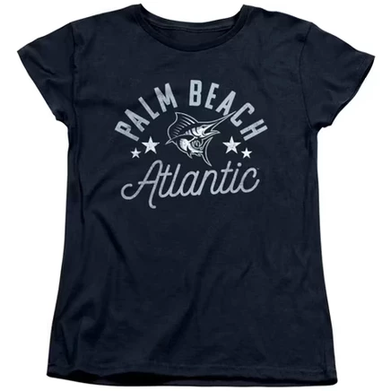 Женская футболка Palm Beach Atlantic University Sailfish темно-синего цвета