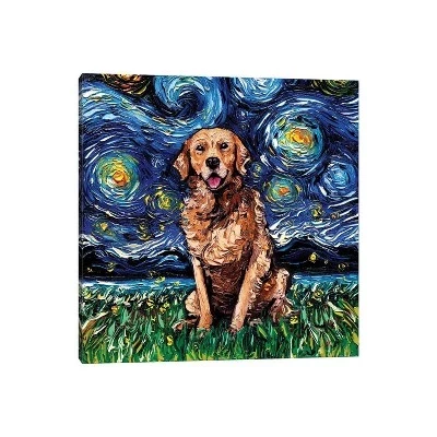 Картина на холсте iCanvas «Golden Retriever Night», без рамы