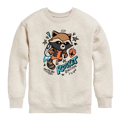 Толстовка для мальчиков Guardians Rocket Scribble, бежевая