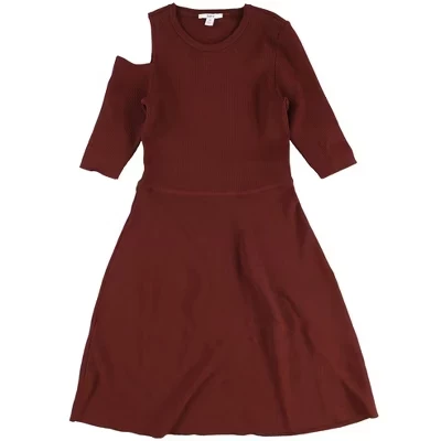 Женское платье Bar III Cutout A-line, коричневое