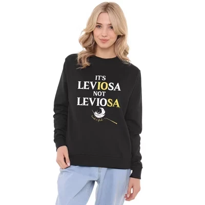 Женская толстовка It'S Leviosa Not Leviosa Crew черного цвета