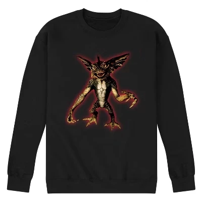 Мужская флисовая толстовка со светящимся мрачным рисунком, черная