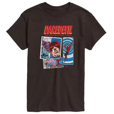Мужская футболка Daredevil Comic Panels, коричневая
