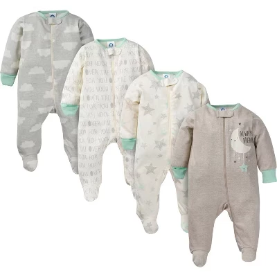 Комбинезоны для младенцев Gerber, 4 шт., облака
