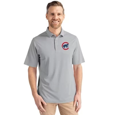 Полированное мужское поло Chicago Cubs Virtue Eco Pique из переработанного материала