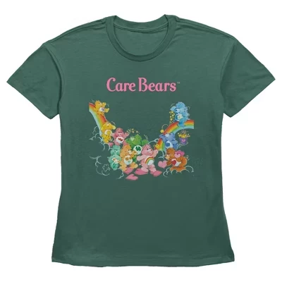Женская футболка Care Bears «Играющие мишки», хвойная