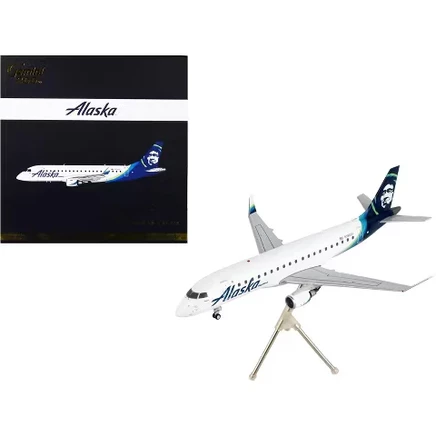 Модель самолёта GeminiJets ERJ-175, 1:200, бело-синяя