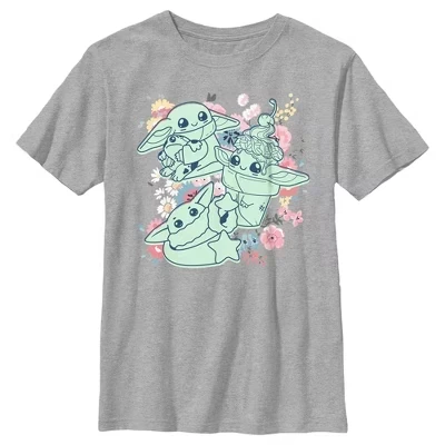 Мужская футболка Athletic Heather от Mandalorian Spring Cute Grogu Sunday Surprise для мальчиков.